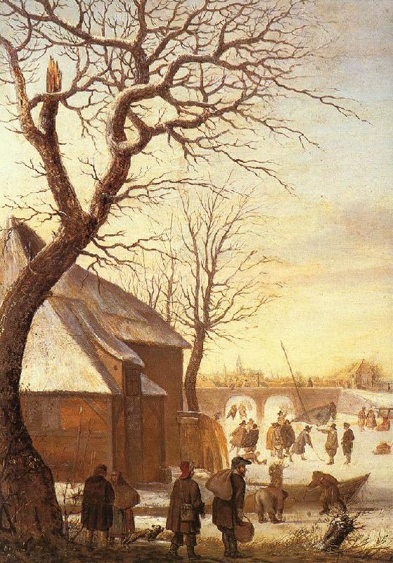AVERCAMP, Hendrick Winter Landscape  ggg Sweden oil painting art